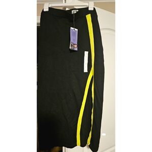 Future Collective High-Waisted Designer Pencil Skirt Black / Neon Yellow. NWT!